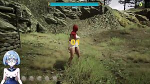 A horny blonde gets it from a fat old man in this catch-up gameplay of a manga-style porn video