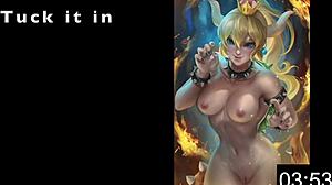 Sissy Maid Bowsette serves up a hot anal feast