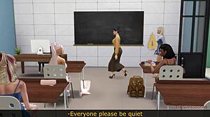 Tribbing and rough sex at school