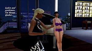 3D animated MILF gets interracial treatment in The Sims 4 parody