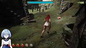 Exclamatory-Provocative Horny blonde banged by fat old man in game!