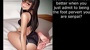 Nagatoro's foot fetish and cum countdown
