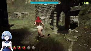 A horny blonde gets it from a fat old man in this catch-up gameplay of a manga-style porn video