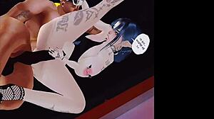 Beautiful anime porn with an anime white girl getting fucked