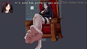 Femdom foot worship and footjob