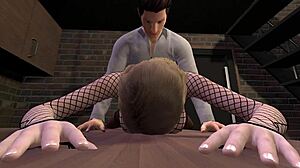 POV 3D animation of my friend taking monster cock