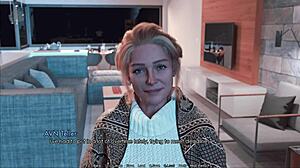 Young lovers shower old MILF
