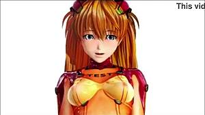 Evangelion Cowgirl Riding and Squirting