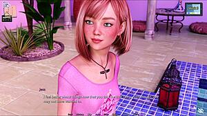 3D animated tits bounce in Sunshine Love game