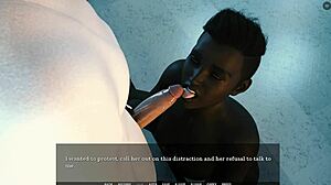 Hot Sex with Ebony Goddess in Interracial Anime Tale