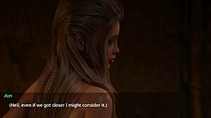 3D game with horny virgin stepsis showing off body
