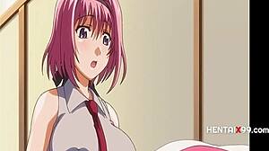 A girl who hates penises is in for a surprise in this Hentai video