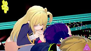 Oshi No Ko Babe Rides Wild in Group Action