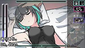 damn, harassing a sleeping girl in wild anime game!