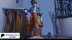 Tracer’s hardcore POV experience in an animated Overwatch hentai movie at 60 frames per second