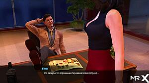 Hentai game with commented gameplay and anime-style porn