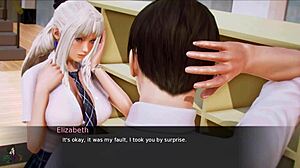 This is the first episode of Waifu Academy, a visual novel where you can get your favorite girls pregnant