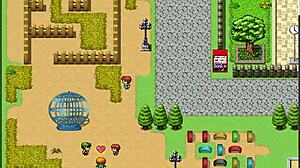 Cross dressing and blowjob fun in this TsRPG