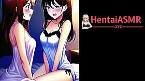 Homemade ASMR video of two college students’ lesbian experience