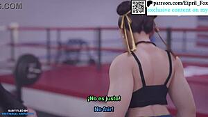 Futa Chun Li and Cammy's intense encounter in Street Fighter hentai