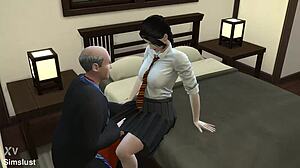 Asian stepfather's forbidden desire fulfilled