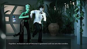 Hot Sex with Ebony Goddess in Interracial Anime Tale