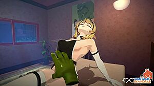 3D animated hentai with cowgirl sex position and anal fuck