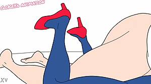 Big-boobed babes in Dragon Ball-themed XXX