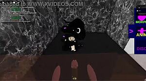 Romeet emo witch girl fiercely sucks a huge black cock