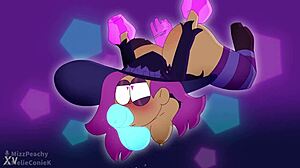Enid in animated hentai form