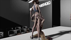 Cartoon adult entertainment with a brunette heroine in a post-apocalyptic setting