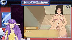 avatar the last airbender four elements trainer part 30 shower orgasm