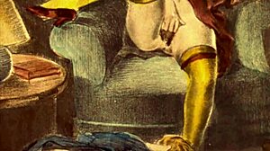 Vintage erotiske tegninger med retro anime stil