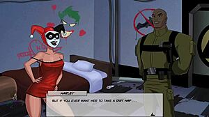 Harley Quinn in action in the world of Unlimited Dc Comics