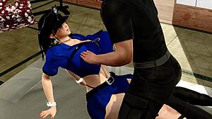 ตำรวจหน้าใหม่หน้าอกใหญ่รับแรงกระแทกของนายสิบร้อนแรงโดยไม่ยั้งไหม?