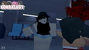 Koraxlust! Roblox Femboy Dominated by Taller Psycho Girl in Wild 3D