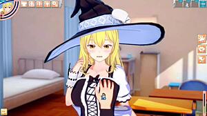 Marisa Kirisame Boobs Squeezed Hard in 3D Hentai! Touhou Project Eroge Action Awaits.