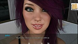 WVM 28 Purple Haired Teen Strips Hot Naked