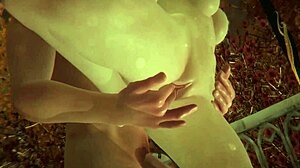 3D cartoon gets fingered to an intense orgasm
