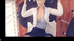 Fingering Hentai Babe in Sexy Blonde POV Masturbation Scene