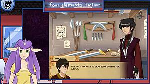 avatar the last airbender four elements trainer part 30 shower orgasm