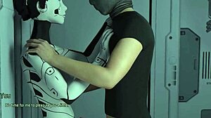 Alien plows blonde with big cock