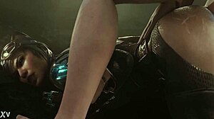 Cartoon porn with Catwoman and anal scenes