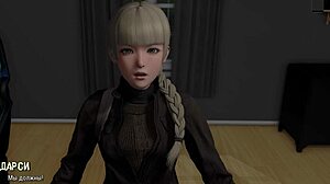 Beautiful Asian woman gets a deepthroat facial in this 3D hentai game