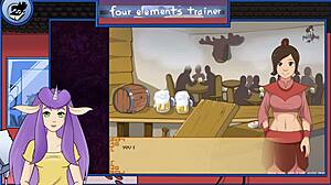 avatar the last airbender four elements trainer part 30 shower orgasm