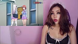 Submissive student gets drilled everywhere by her sensei in hentai Hametsu no Yuuwaku Ep 1 with big tits and creampie action.