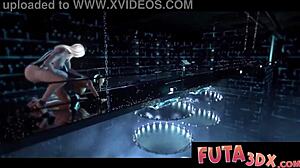 Big-dicked futa forces herself on willing babe doggystyle