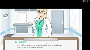 The doctor in hospital with patient