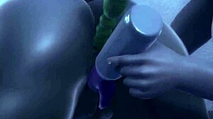 3D animated hentai with a sexy demon girl and a hot scene