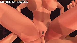 Futanari caught masturbating in shy taboo domination scene